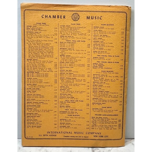 Brahms Concerto in A Minor Opus 102 Vintage Sheet Music Violin Cello Piano - Picture 4 of 10